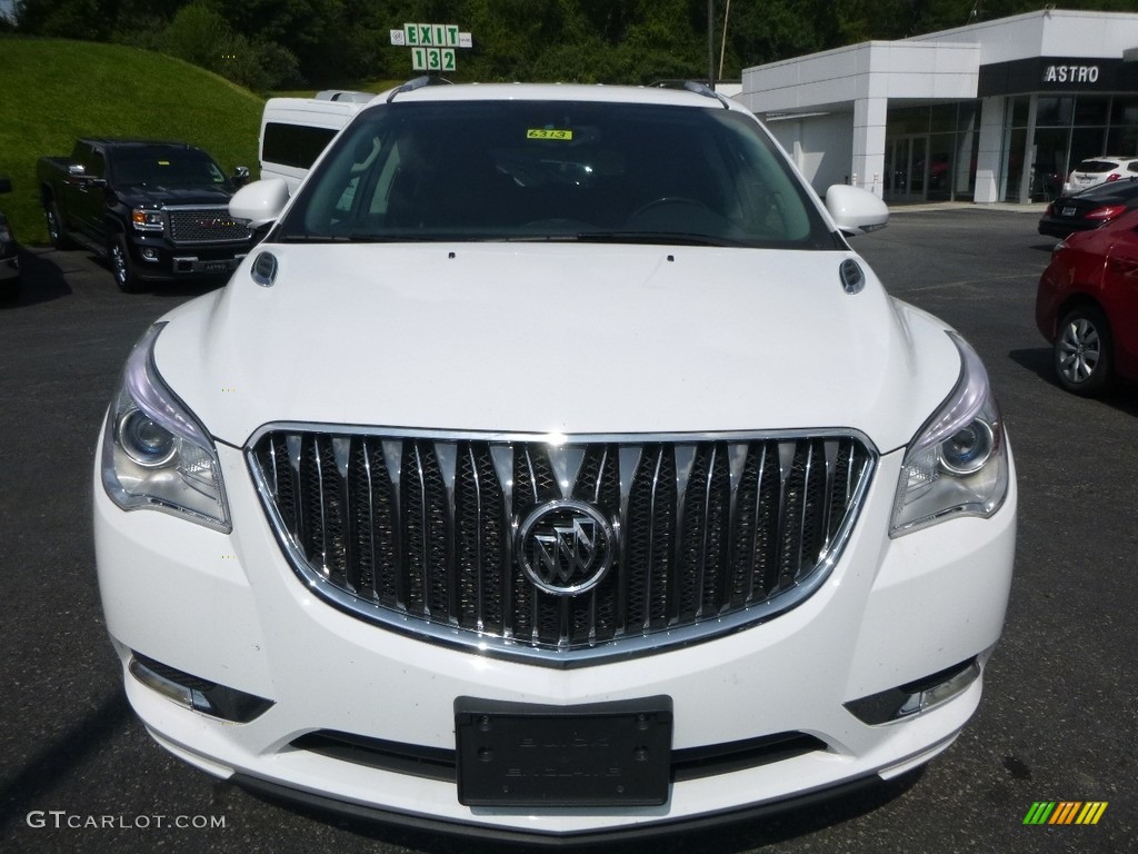 2017 Enclave Leather AWD - Summit White / Ebony/Ebony photo #8