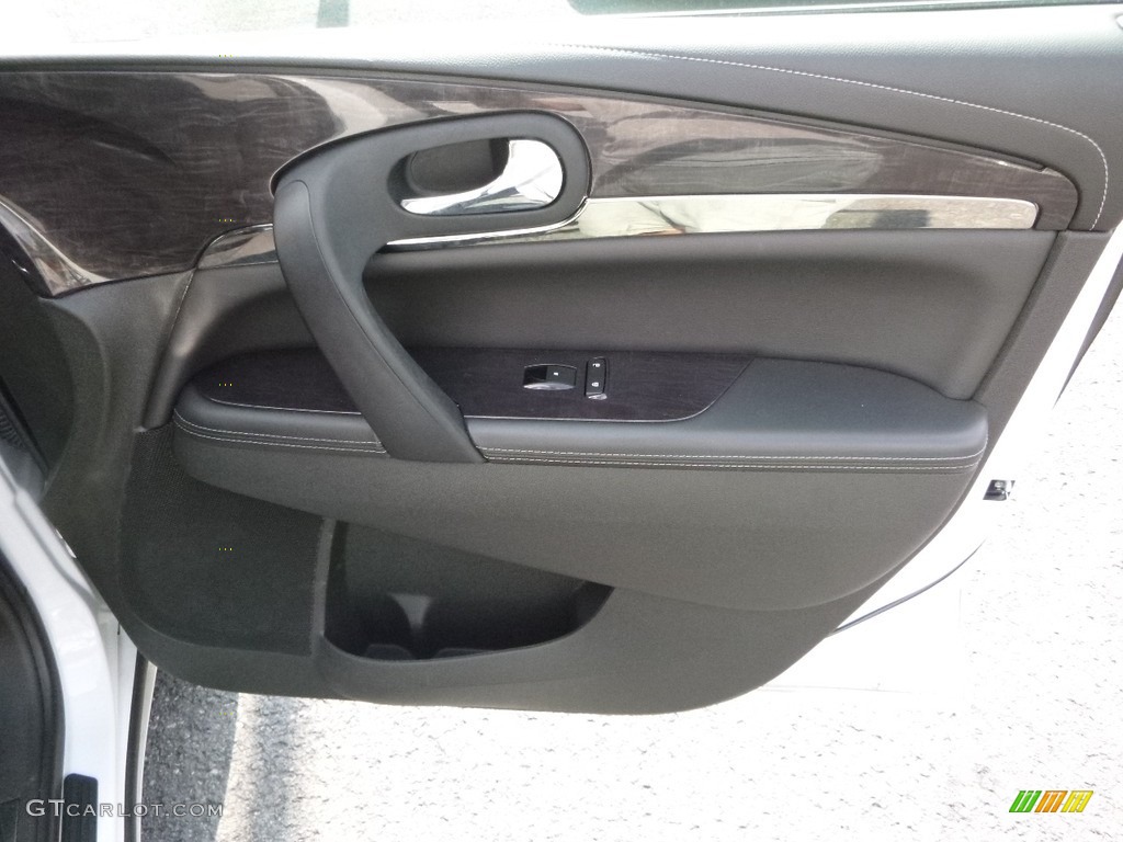 2017 Enclave Leather AWD - Summit White / Ebony/Ebony photo #9