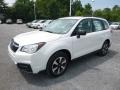 Crystal White Pearl 2018 Subaru Forester 2.5i Exterior