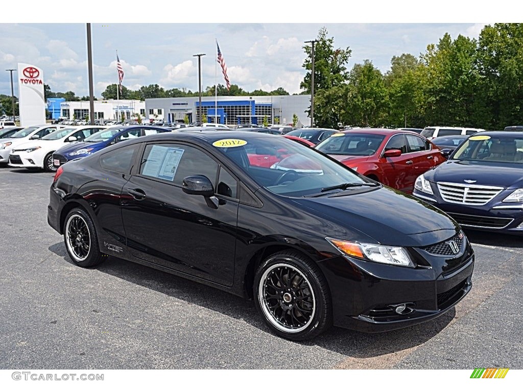 2012 Crystal Black Pearl Honda Civic Si Coupe 122153656 Photo 15