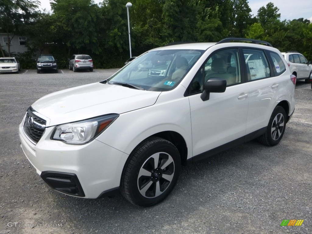 2018 Forester 2.5i - Crystal White Pearl / Platinum photo #8