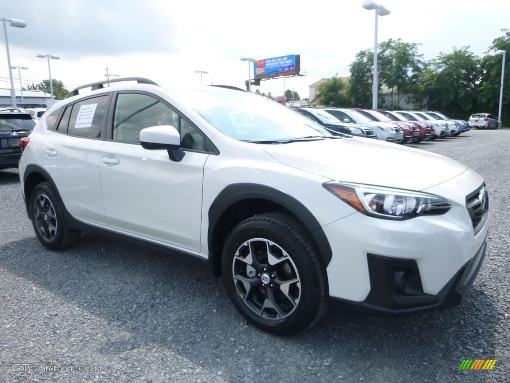 2018 Crosstrek 2.0i Premium - Crystal White Pearl / Gray photo #1