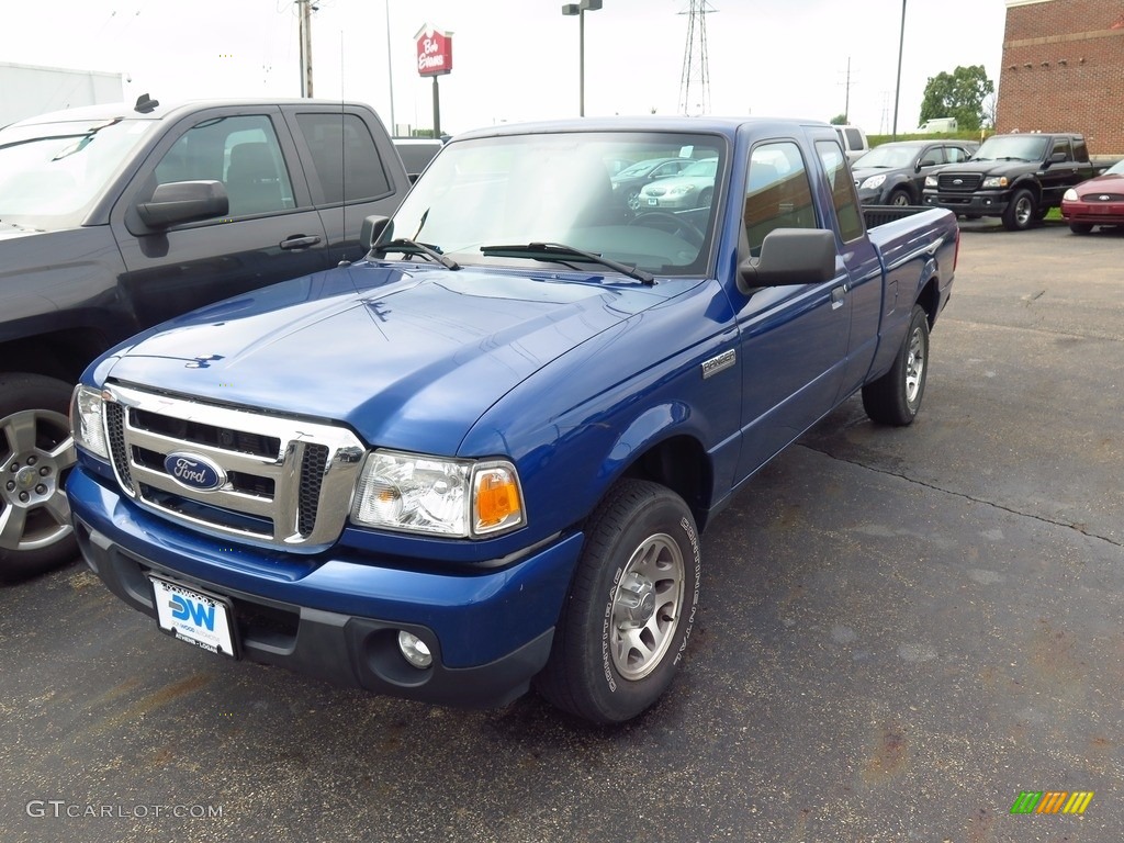 2010 Ranger XLT SuperCab - Vista Blue Metallic / Medium Dark Flint photo #3