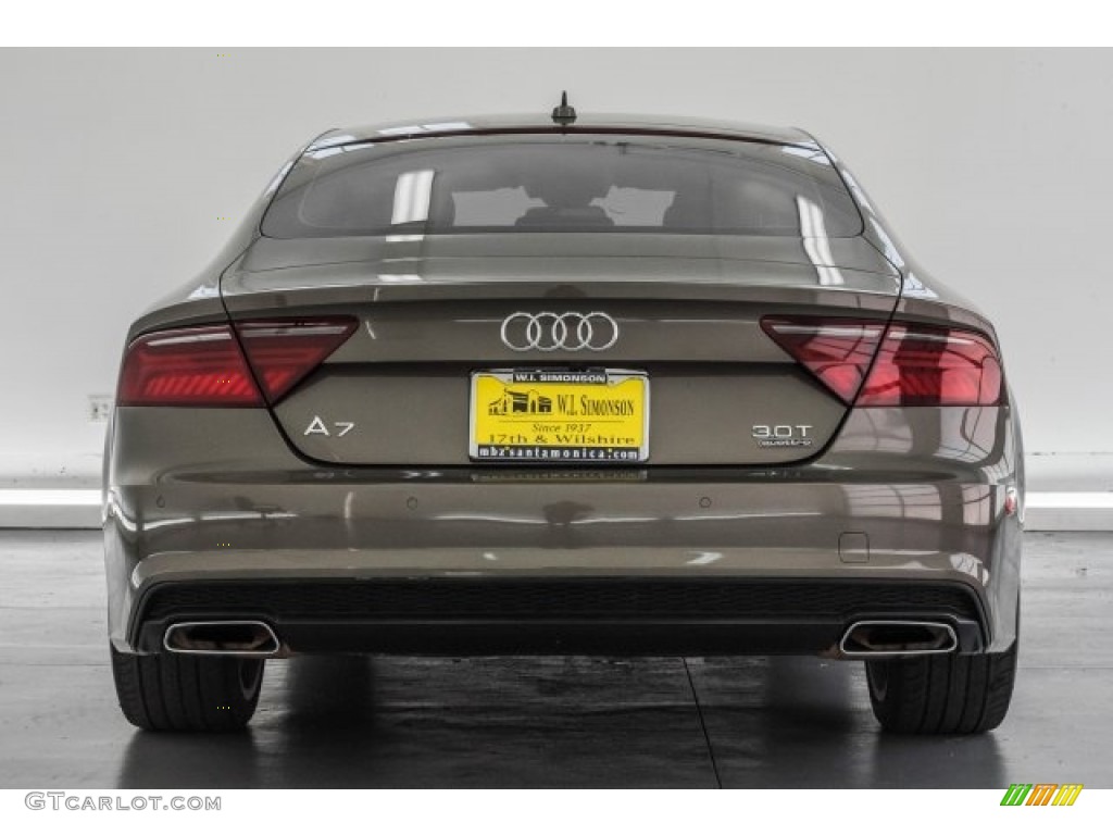 2016 A7 3.0 TFSI Prestige quattro - Dakota Grey Metallic / Nougat Brown photo #3