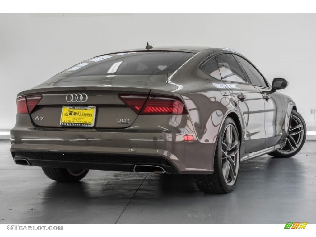 2016 A7 3.0 TFSI Prestige quattro - Dakota Grey Metallic / Nougat Brown photo #16