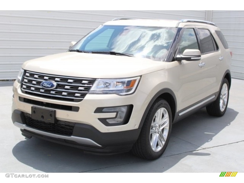 2017 Explorer Limited - White Gold / Medium Light Camel photo #3