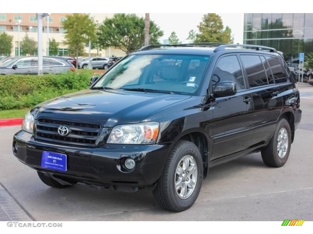 2007 Highlander V6 - Bluestone Metallic / Ash Gray photo #3