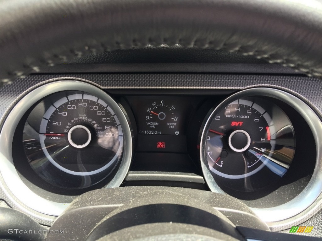 2013 Ford Mustang Shelby GT500 Convertible Gauges Photo #122172674