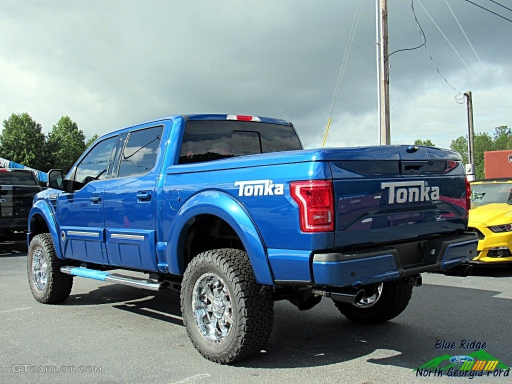 2017 F150 Tuscany FTX Edition Lariat SuperCrew 4x4 - Lightning Blue / Black photo #3