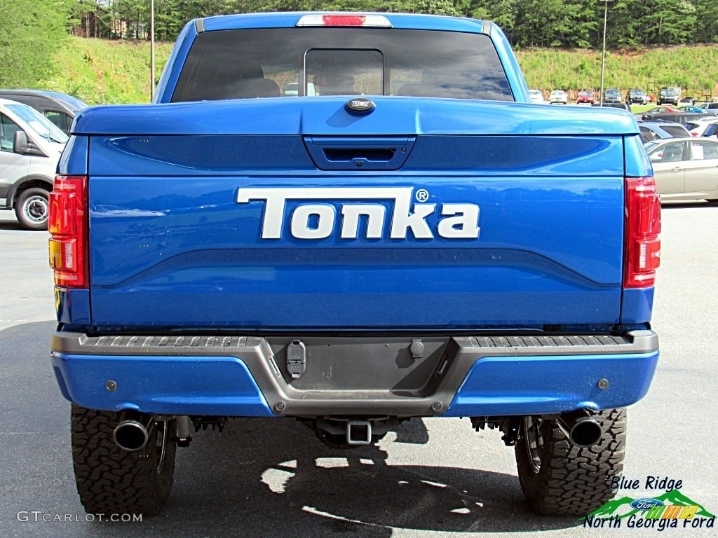 2017 F150 Tuscany FTX Edition Lariat SuperCrew 4x4 - Lightning Blue / Black photo #4