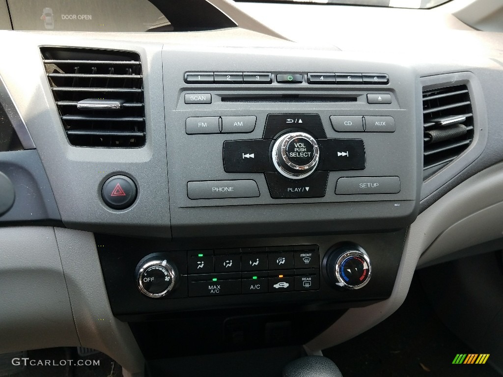 2012 Civic EX Sedan - Cool Mist Metallic / Gray photo #4