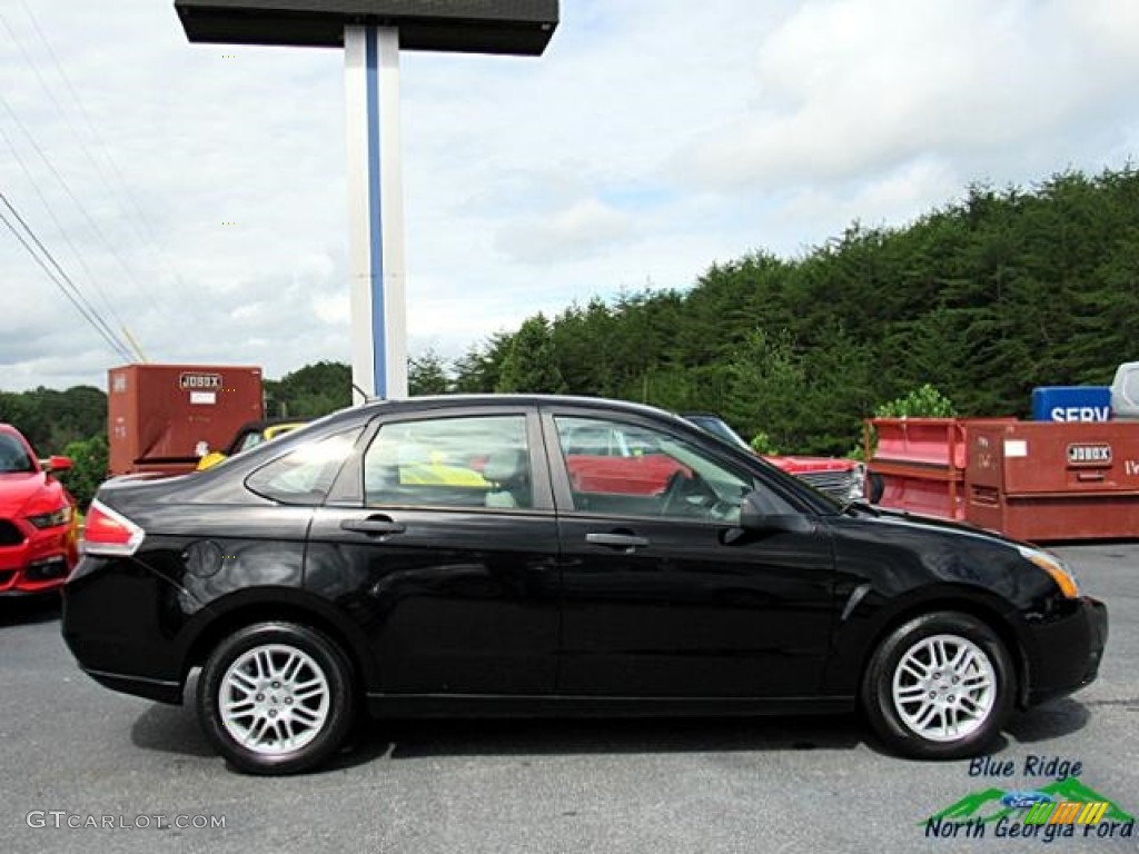 2011 Focus SE Sedan - Ebony Black / Medium Stone photo #6