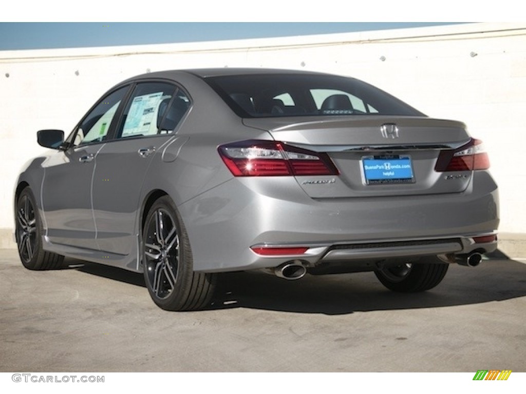 2017 Accord Sport Sedan - Lunar Silver Metallic / Black photo #2