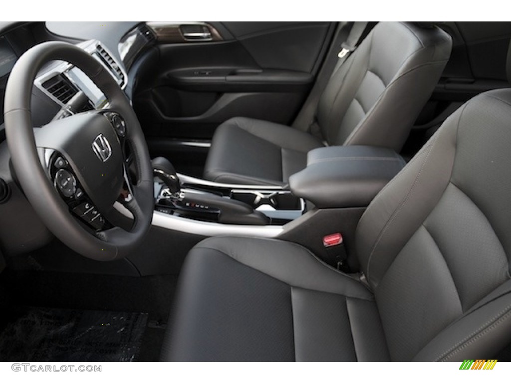 2017 Accord EX-L V6 Sedan - Modern Steel Metallic / Black photo #9
