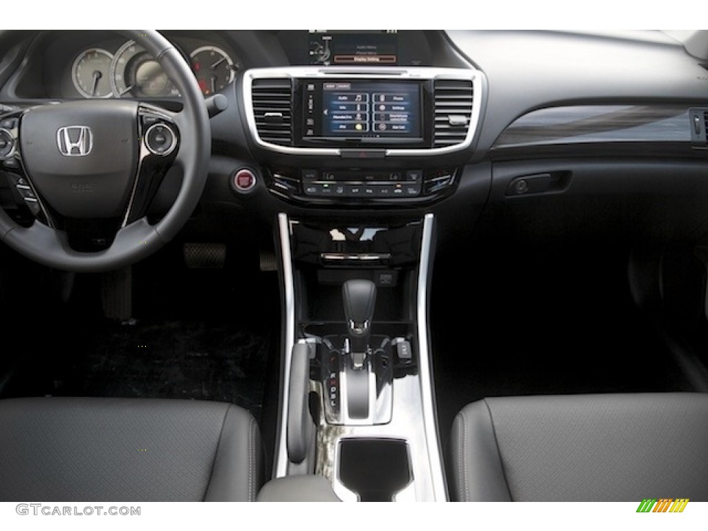 2017 Accord EX-L V6 Sedan - Modern Steel Metallic / Black photo #13