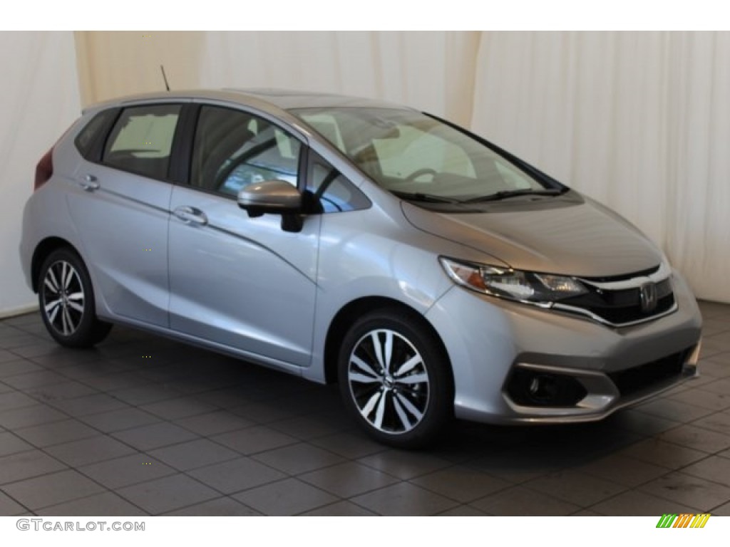 Lunar Silver Metallic 2018 Honda Fit EX Exterior Photo #122181641
