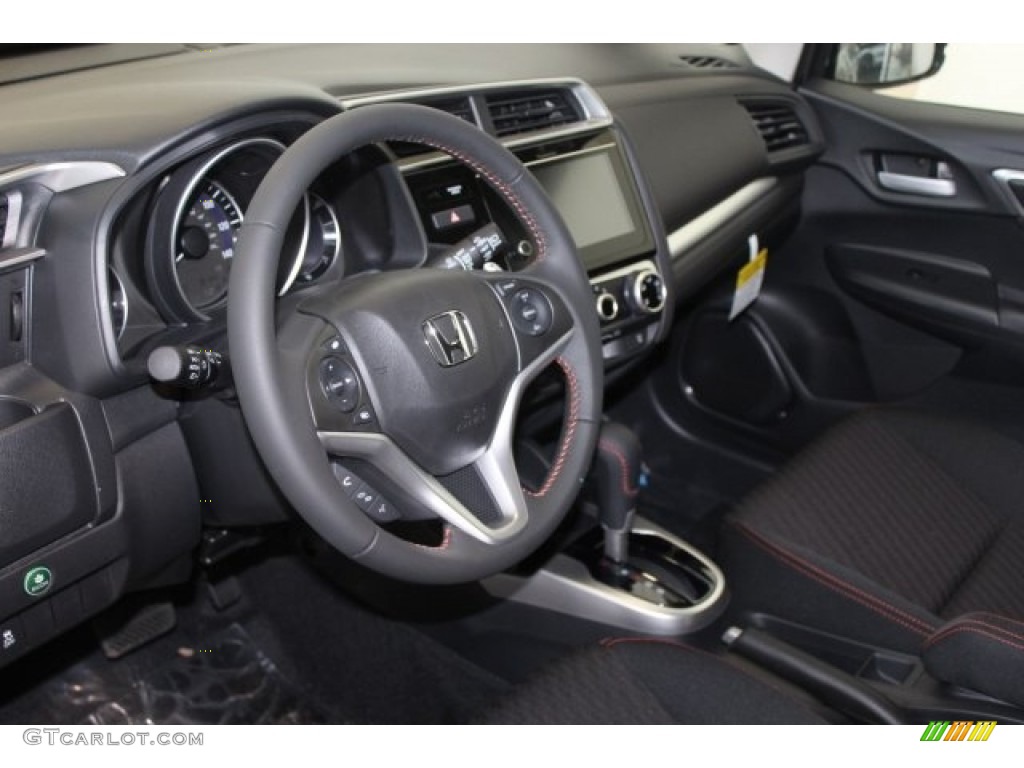 2018 Honda Fit Sport Black Dashboard Photo #122182373