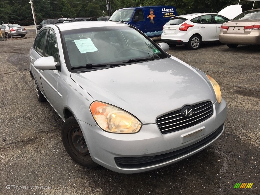 2006 Accent GLS Sedan - Charcoal Gray / Beige photo #1