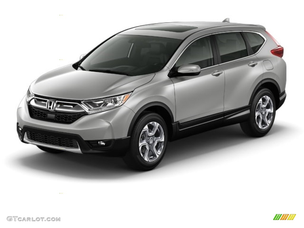 2017 CR-V EX-L - Lunar Silver Metallic / Black photo #18