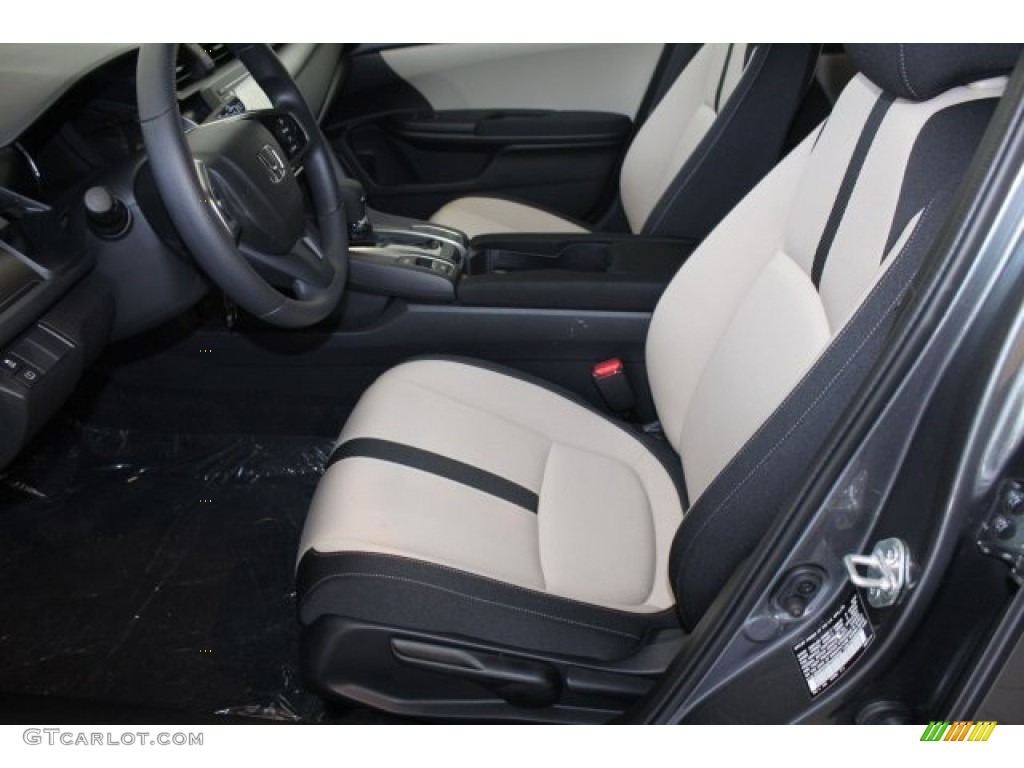 2017 Civic LX Hatchback - Polished Metal Metallic / Black/Ivory photo #11