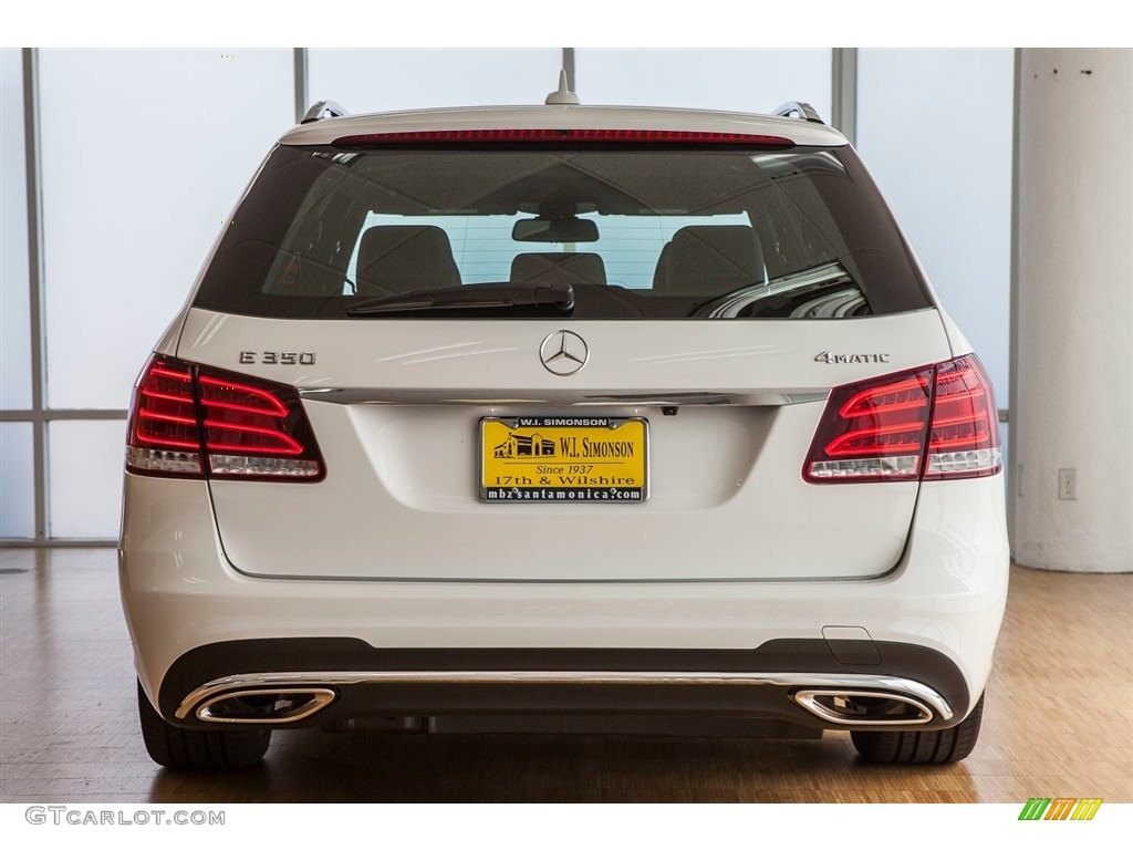 2016 E 350 4Matic Wagon - Polar White / Black photo #4