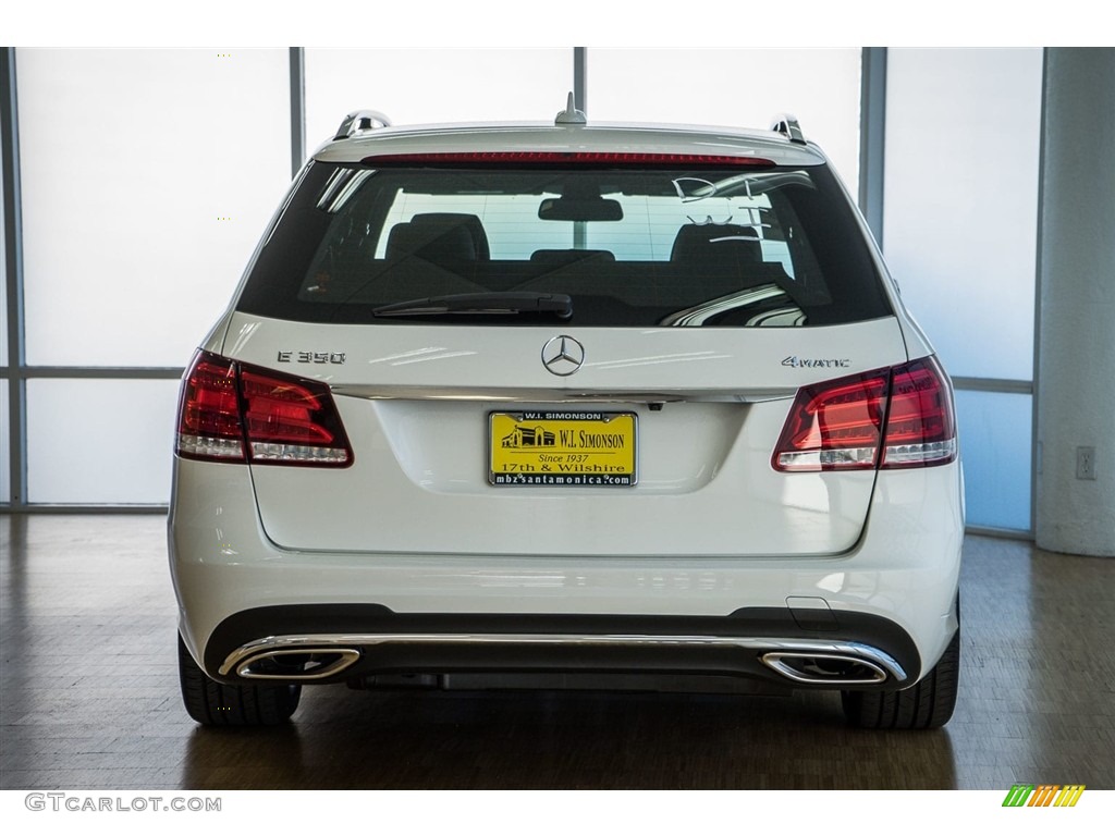 2016 E 350 4Matic Wagon - Polar White / Black photo #4