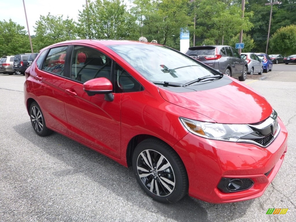 Milano Red 2018 Honda Fit EX Exterior Photo #122190144