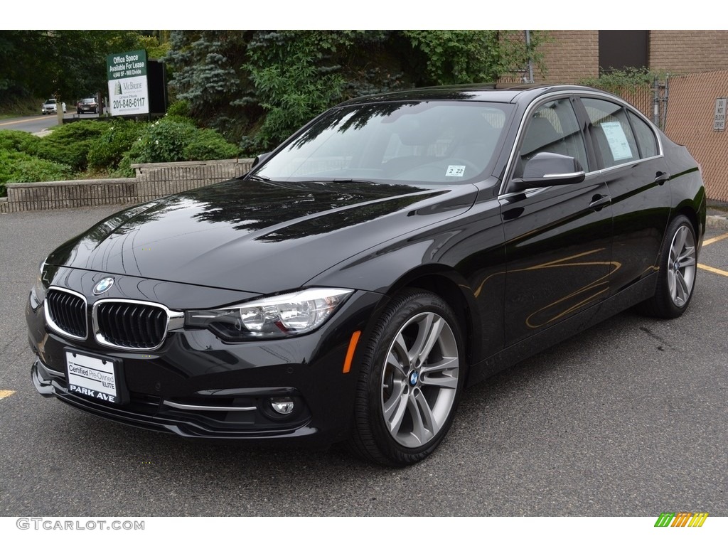 2017 3 Series 330i xDrive Sedan - Black Sapphire Metallic / Black photo #6