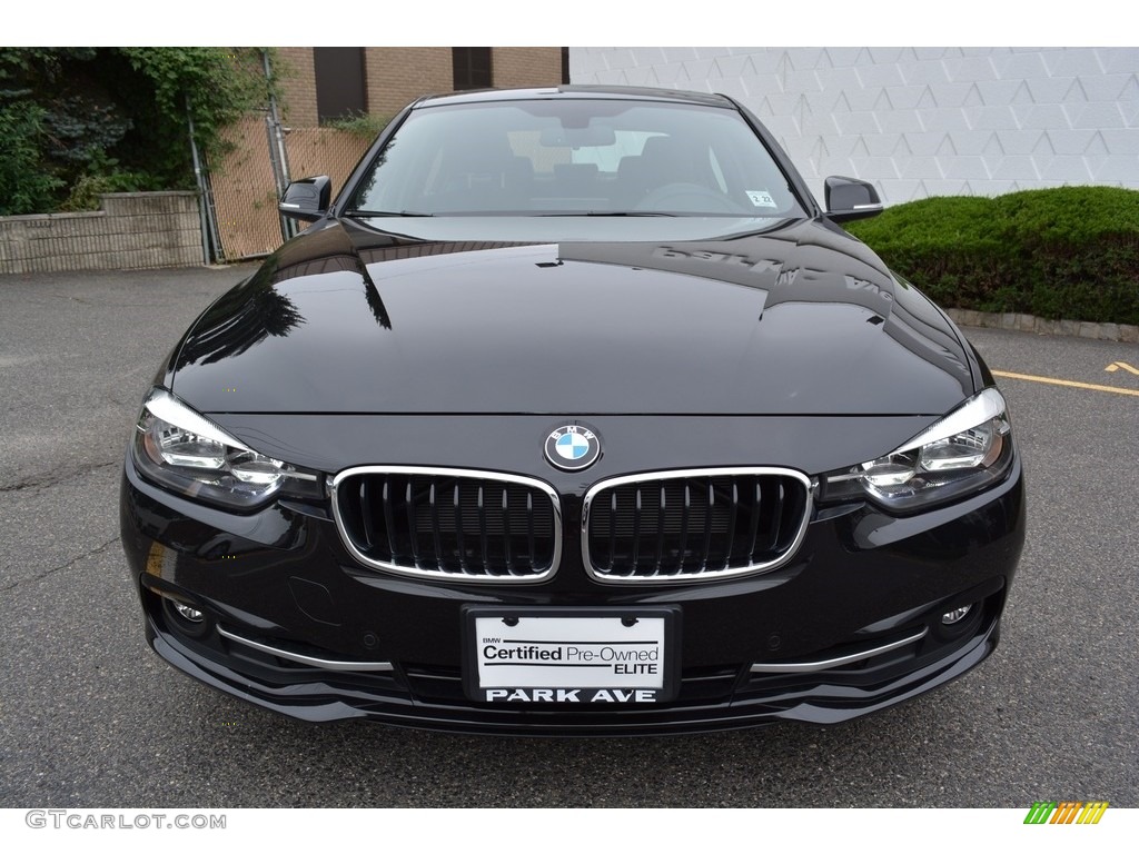 2017 3 Series 330i xDrive Sedan - Black Sapphire Metallic / Black photo #7