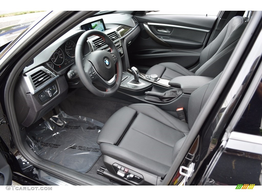 2017 3 Series 330i xDrive Sedan - Black Sapphire Metallic / Black photo #10