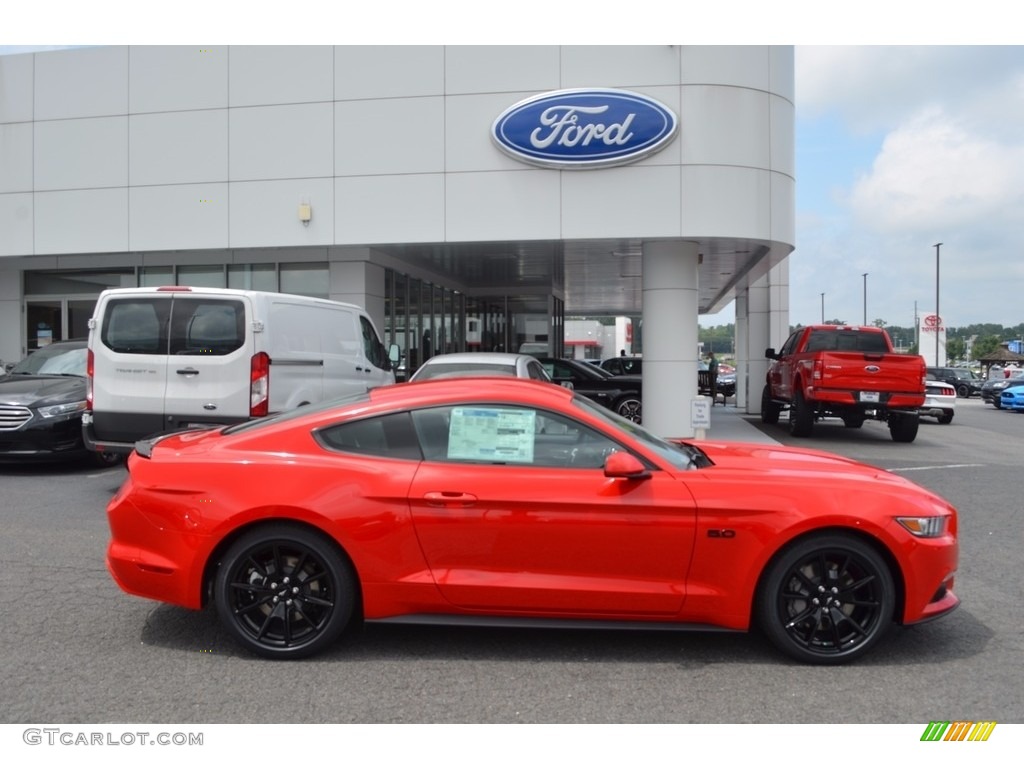 Race Red 2017 Ford Mustang GT Coupe Exterior Photo #122193333