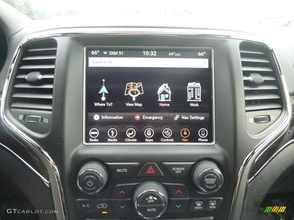 2018 Jeep Grand Cherokee Overland 4x4 Controls Photo #122196129