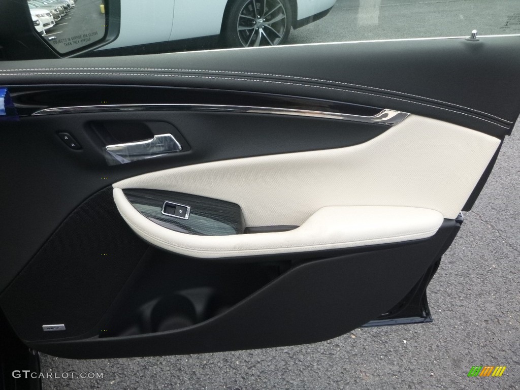 2018 Chevrolet Impala Premier Jet Black/Light Wheat Door Panel Photo #122197713