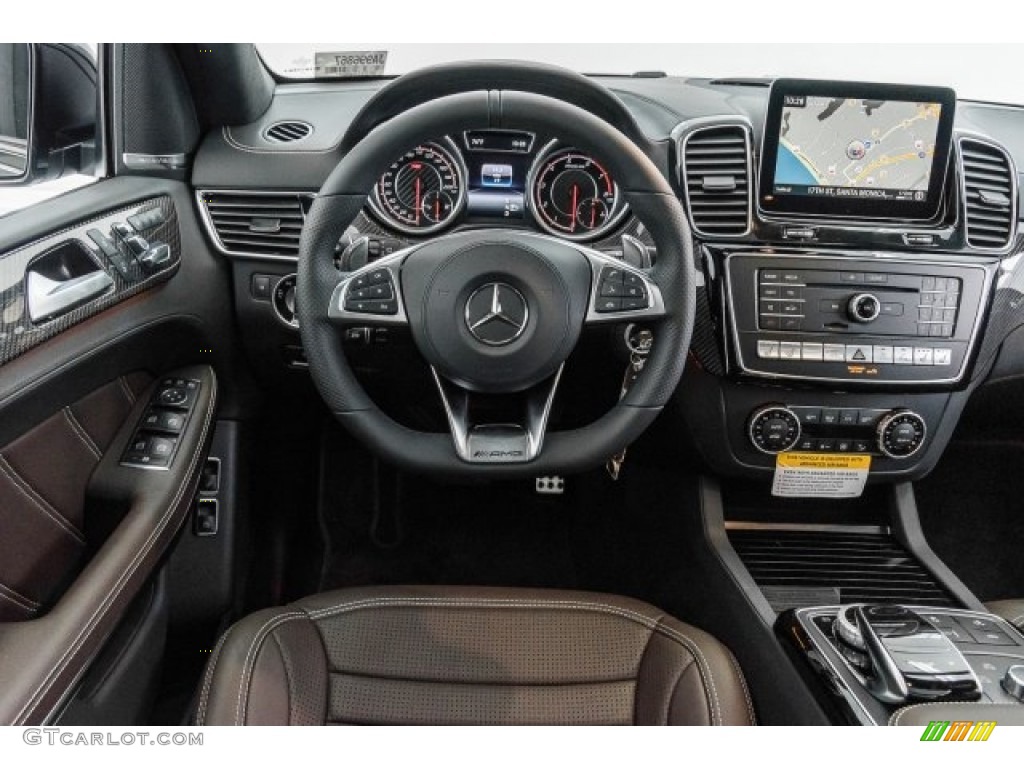 2018 Mercedes-Benz GLS 63 AMG 4Matic Espresso Brown/Black Dashboard Photo #122198319