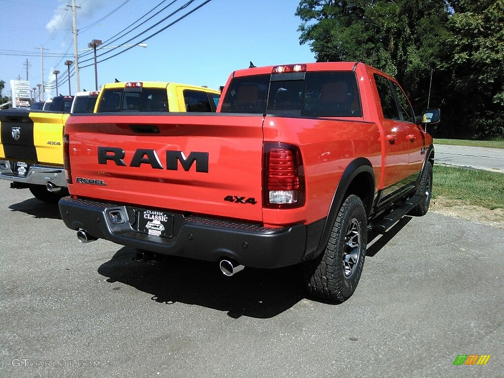 2017 1500 Rebel Crew Cab 4x4 - Flame Red / Rebel Theme Red/Black photo #5