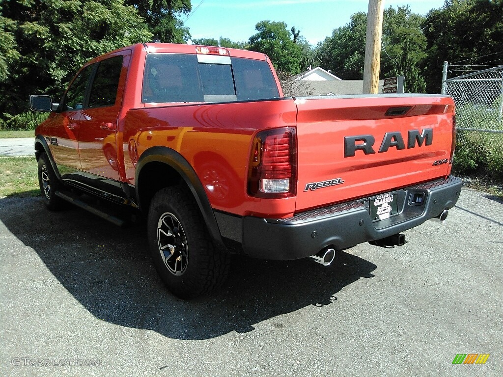 2017 1500 Rebel Crew Cab 4x4 - Flame Red / Rebel Theme Red/Black photo #7