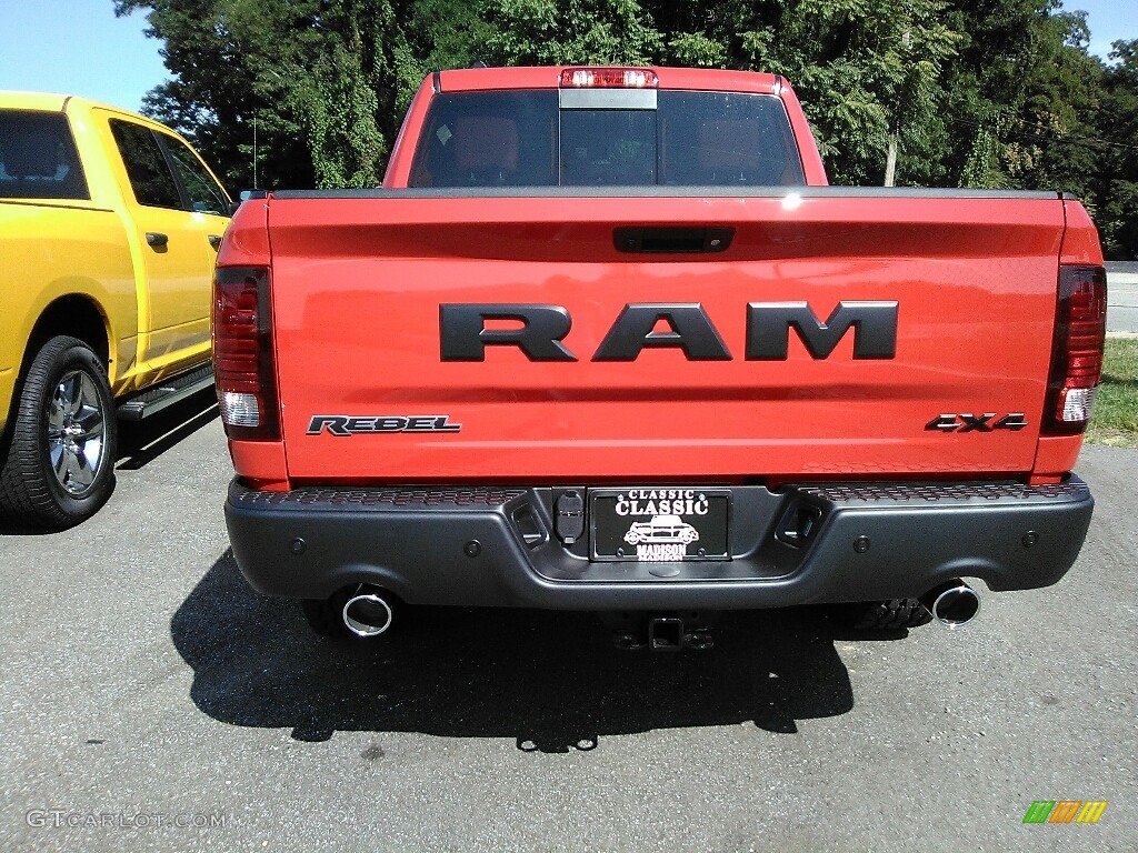 2017 1500 Rebel Crew Cab 4x4 - Flame Red / Rebel Theme Red/Black photo #8