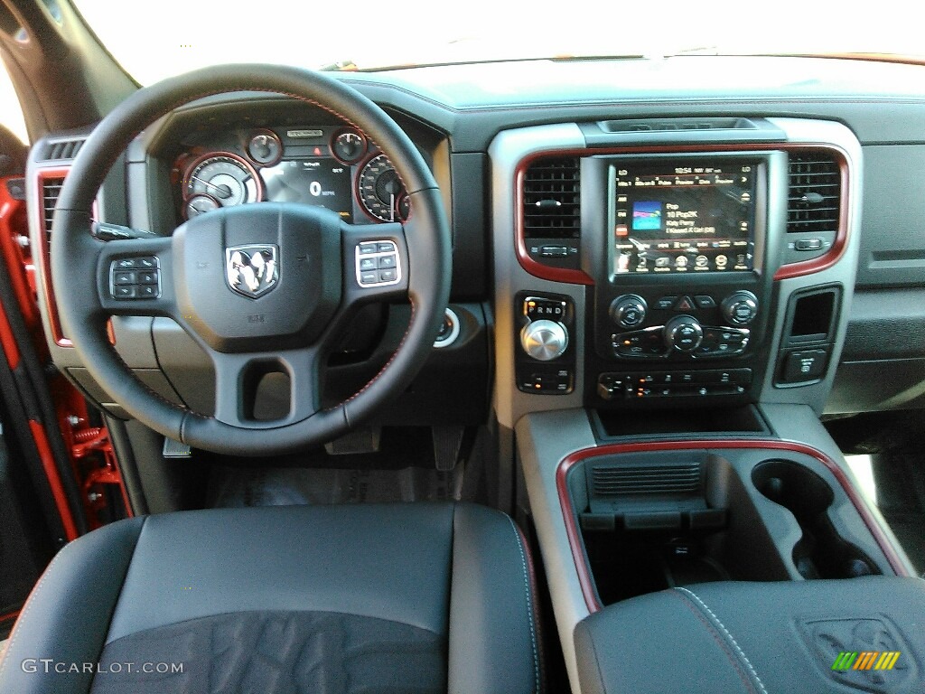 2017 1500 Rebel Crew Cab 4x4 - Flame Red / Rebel Theme Red/Black photo #13