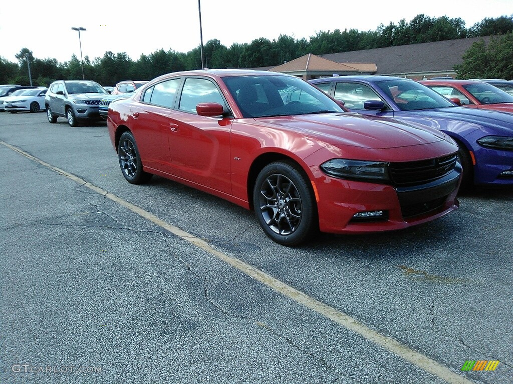 2018 Charger GT AWD - Redline Red Tricoat Pearl / Black photo #3