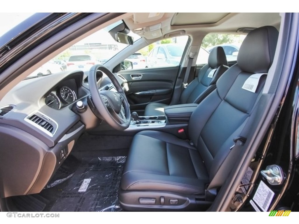 Ebony Interior 2018 Acura TLX Sedan Photo #122200626