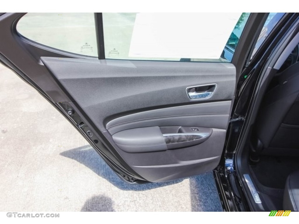 2018 Acura TLX Sedan Ebony Door Panel Photo #122200641