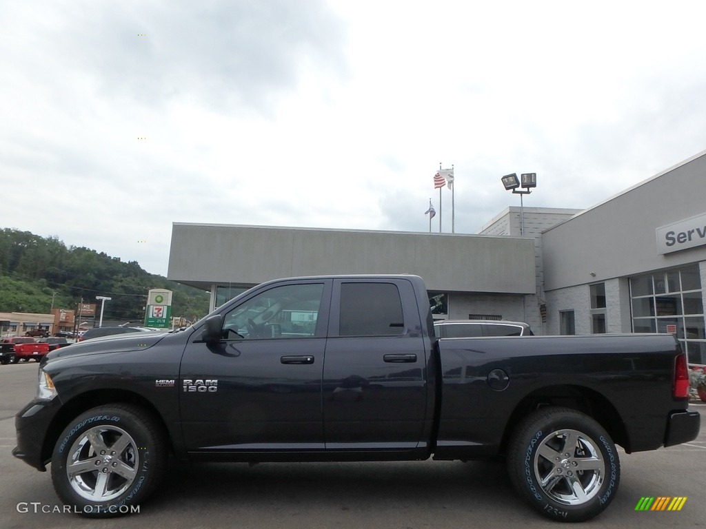 2017 1500 Express Quad Cab 4x4 - Maximum Steel Metallic / Black/Diesel Gray photo #2