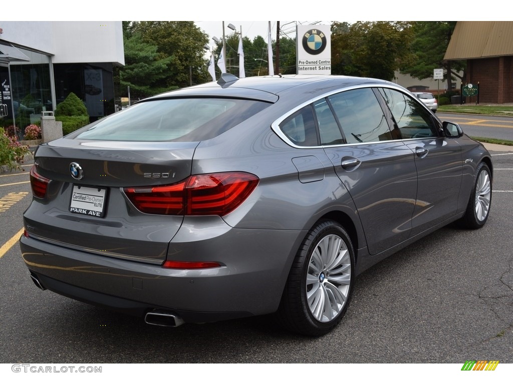 2017 5 Series 550i xDrive Gran Turismo - Mineral Grey Metallic / Black photo #3