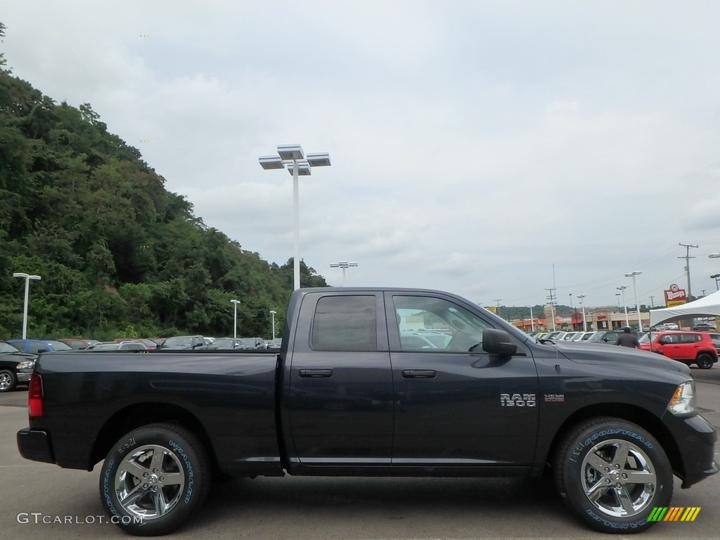 2017 1500 Express Quad Cab 4x4 - Maximum Steel Metallic / Black/Diesel Gray photo #6