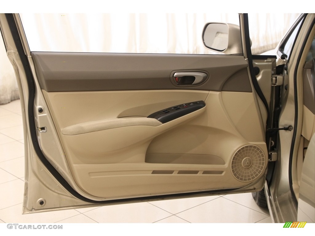 2008 Civic LX Sedan - Borrego Beige Metallic / Ivory photo #4