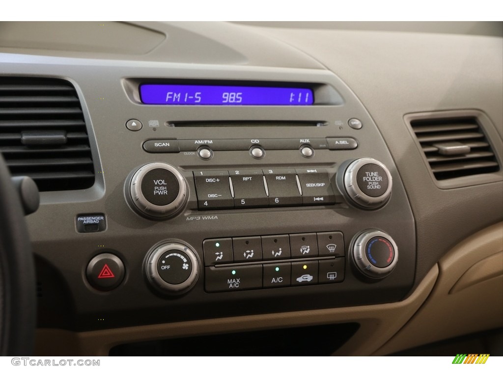 2008 Civic LX Sedan - Borrego Beige Metallic / Ivory photo #9