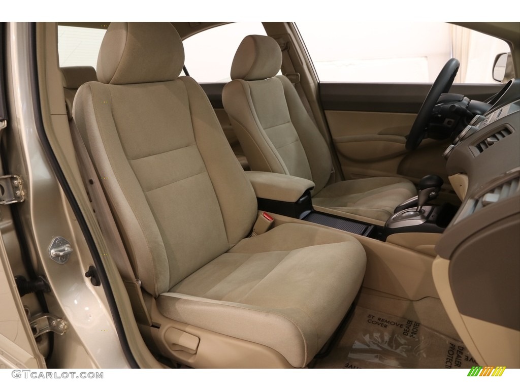2008 Civic LX Sedan - Borrego Beige Metallic / Ivory photo #12