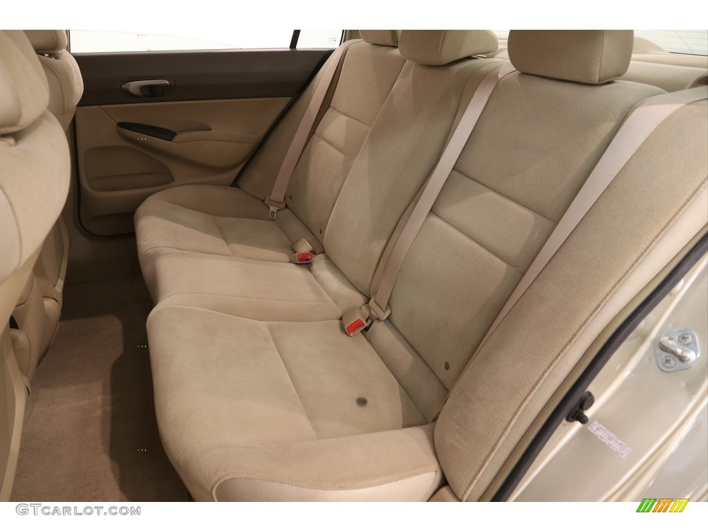 2008 Civic LX Sedan - Borrego Beige Metallic / Ivory photo #14