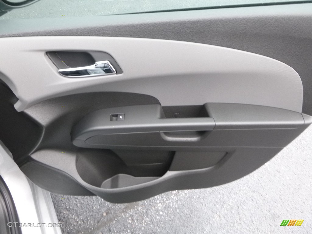 2017 Chevrolet Sonic LT Sedan Jet Black/Dark Titanium Door Panel Photo #122206185