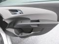 Jet Black/Dark Titanium 2017 Chevrolet Sonic LT Sedan Door Panel